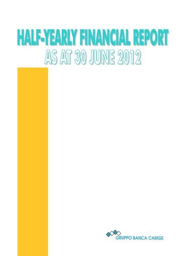 Half yearly report 2012 - Gruppo Banca Carige