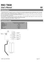 RB3 T868 - JCM Technologies SA