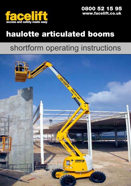 Haulotte Articulated Booms - Facelift