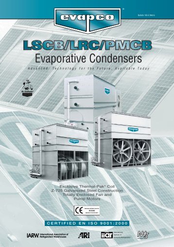 Evaporative Condensers - EVAPCO Europe NV