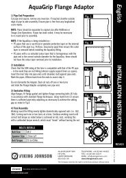 English AquaGrip Flange Adaptor - Viking Johnson