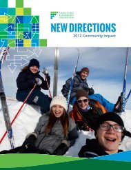 NEW DIRECTIONS - Saskatoon Community Foundation
