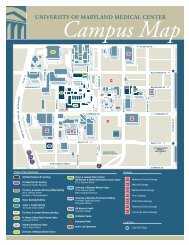 Campus Map of The University of Maryland Medical Center