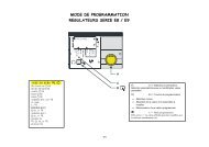 mode de programmation regulateurs serie e8 / e9 - Comptoir ...