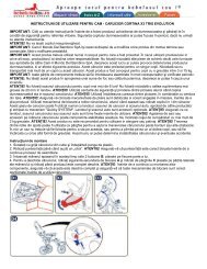 INSTRUCTIUNI DE UTILIZARE PENTRU CAM ... - Bebelusul tau