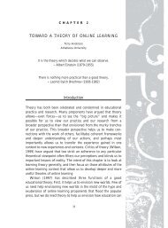 Toward a Theory of Online Learning - Centre for Distance Education ...