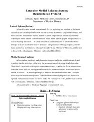 Lateral or Medial Epicondylectomy Rehabilitation Protocol