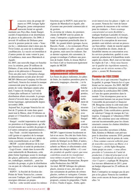 N°22 : Unités de restauration et production ... - FOOD MAGAZINE