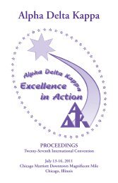 Alpha Delta Kappa PROCEEDINGS
