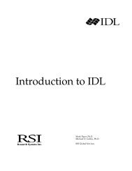 Introduction to IDL - Faculty Home Pages