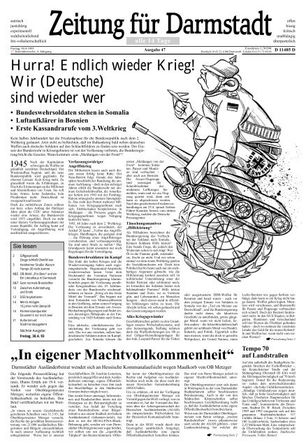Hurra Endlich Wieder Krieg Zfd Online Net