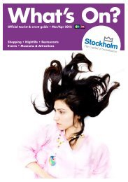 Shopping â¢ Nightlife â¢ Restaurants Events ... - Stockholmskortet