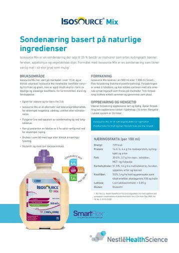 Isosource Mix SmartFlex - nestle nutrition