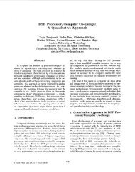 DSP Processor/compiler Co-Design: A Quantitative Approach ... - ICE
