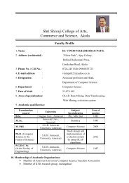 faculty profile vmpatil.pdf - Shri Shivaji College of Arts, Commerce ...