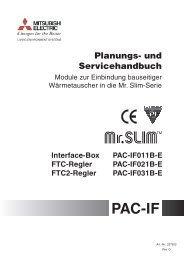 Planungshandbuch Mitsubishi PAC-IF011_IF031 - KlimaCorner.de