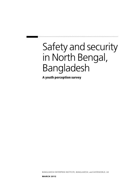 Safety and security in North Bengal, Bangladesh - Saferworld