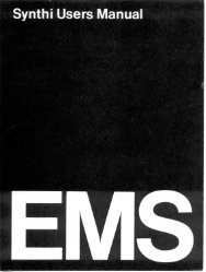 EMS Synthi User Manual - Lojinx