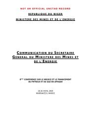 REPUBLIQUE DU NIGER - Unctad XI