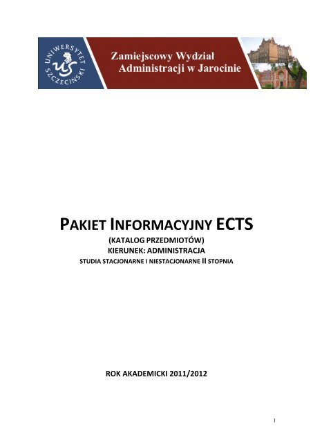 Pakiet informacyjny ECTS