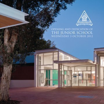 THE JUNIOR SCHOOL - Trinity Grammar School