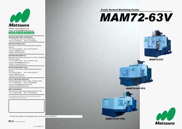5-axis Vertical Machining Center MAM72-63V MAM72-63V PC2 ...