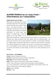 Alpine Pearls en un coup d'oeil