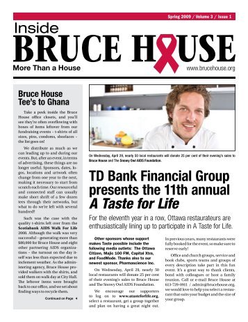Inside TD Bank Financial Group presents the 11th ... - Bruce House