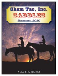 Saddles - Chem Tac, Inc.