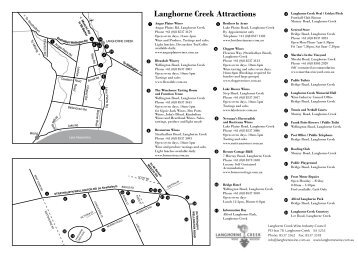 View and print a Langhorne Creek Cellar Door map - South Australia