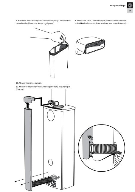 Monteringsanvisning Nordpeis StÃ¥lpipe TL