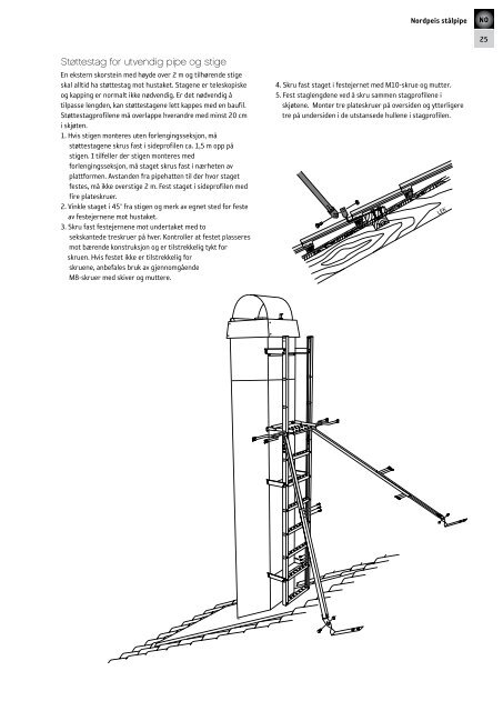 Monteringsanvisning Nordpeis StÃ¥lpipe TL