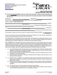 Auction Firm Surety Bond Forms - Virginia Department of ...