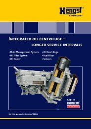 Integrated oil centrifuge - Hengst GmbH & Co. KG