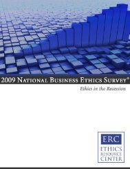 The 2009 National Business Ethics Survey - Ethics Resource Center