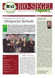 Erfolgreicher BioMarkt - Bio-Siegel