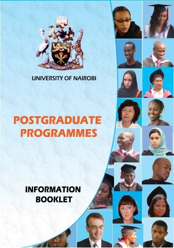 Information Booklet for Graduate Courses - University of Nairobi