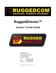 RuggedDirectorÃ¢Â„Â¢ - Version 1.0 User Guide - RuggedCom