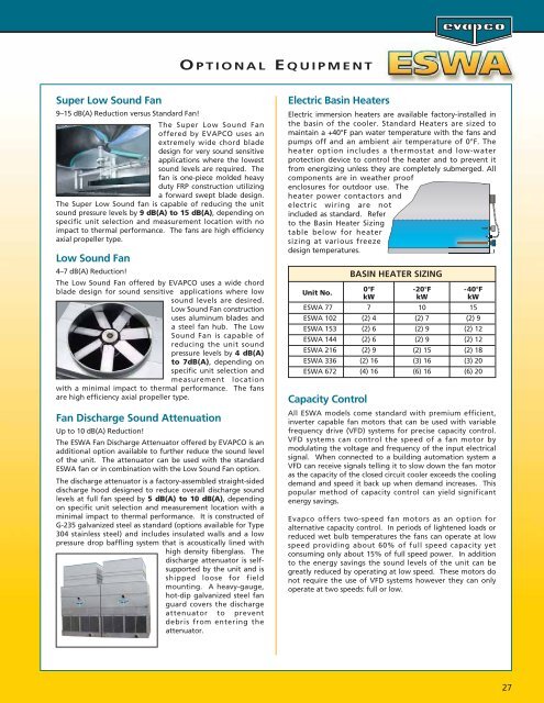 ESWA Catalog 241C:ESWA Catalog 241 final copy - EVAPCO.com