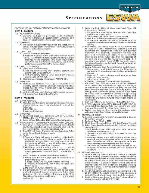 ESWA Catalog 241C:ESWA Catalog 241 final copy - EVAPCO.com