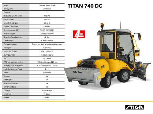 Stiga Titan 740 DC