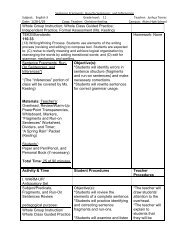 Sentence Fragments, Run-Ons, and Inferencing - St. Edwards ...