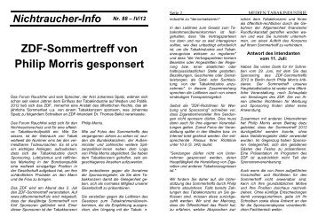 IV/12 ZDF-Sommertreff von Philip Morris gesponsert - NID