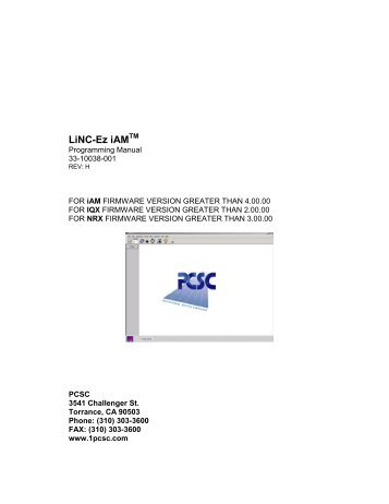 4.0 LiNC-Ez iAM - PCSC