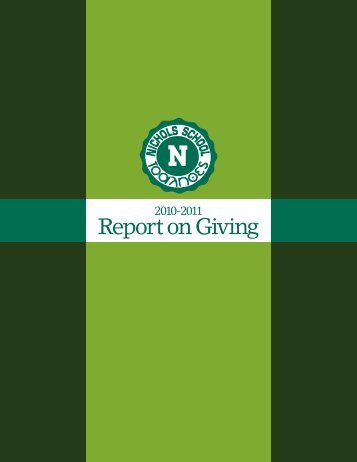 Report on Giving - Nichols School