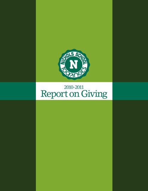 Report on Giving - Nichols School