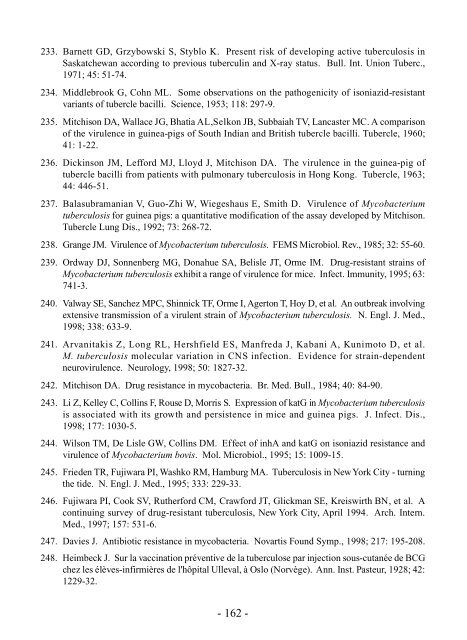 Bases epidemiolÃ³gicas - Tuberculosis