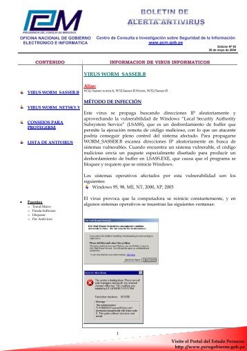 ONGEI-Sistema De Alerta-93-2004 Mayo