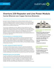 Overture 239 Repeater and Line Power Module - Overture Networks