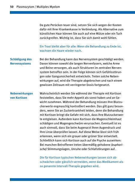 Plasmozytom/Multiples Myelom - Deutsche Krebshilfe eV